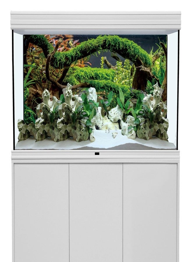 AWERT 48x24 inches Aquarium Background Branches Terrarium Background Aquatic Plant River Bed & Lake Fish Tank Background Vinyl Background - Image 2